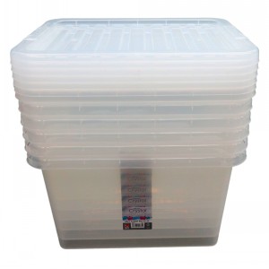 Wham Crystal Plastic Storage Box & Lid Size 07 (25 Litre)